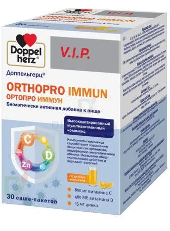 Витамины Доппельгерц VIP Ортопро Иммун № 30 саше в Туле