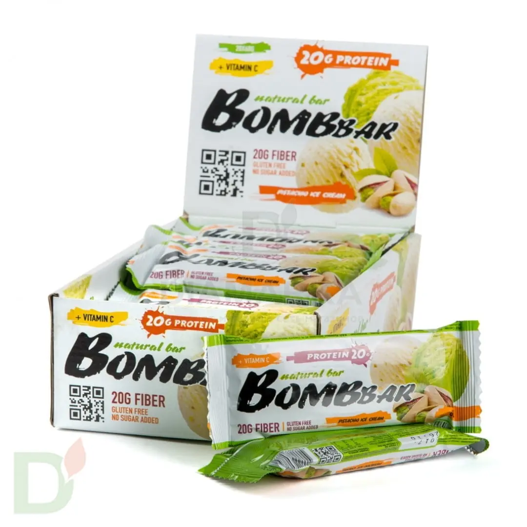 Батончик BOMBBAR Фисташковый пломбир (3угл в 60г) в Туле