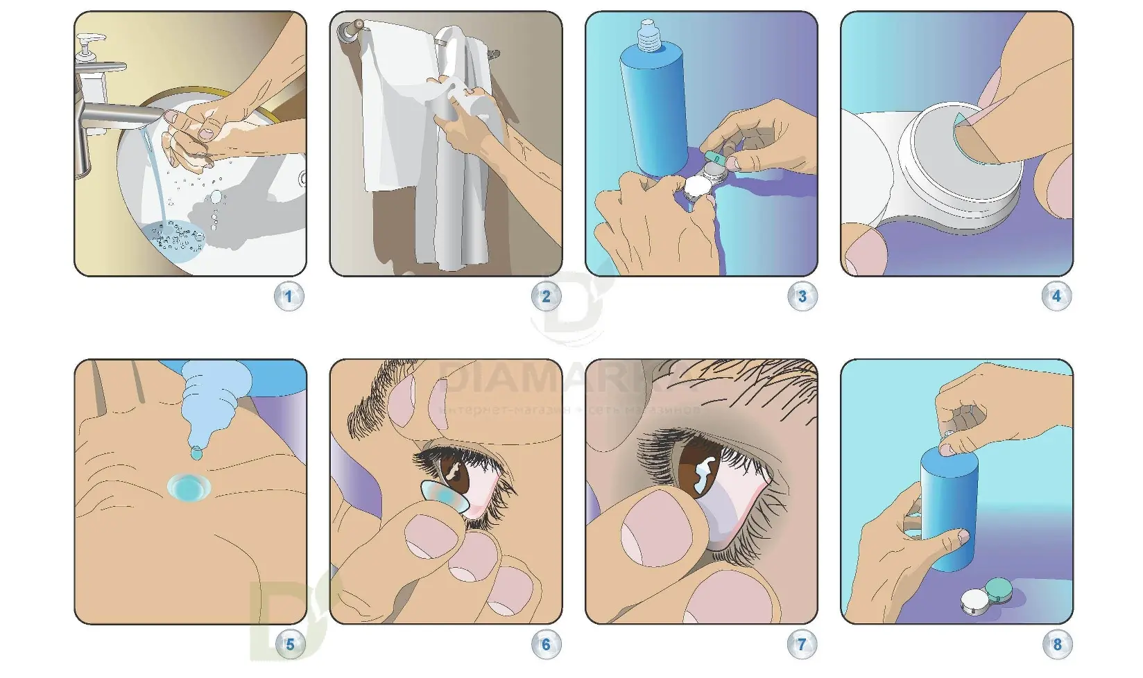 Контактные линзы однодневные One Day Acuvue Trueye, 30 шт