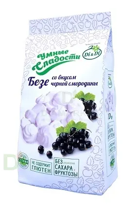 Безе без сахара Умные сладости Чёрная смородина 70гр. в Туле