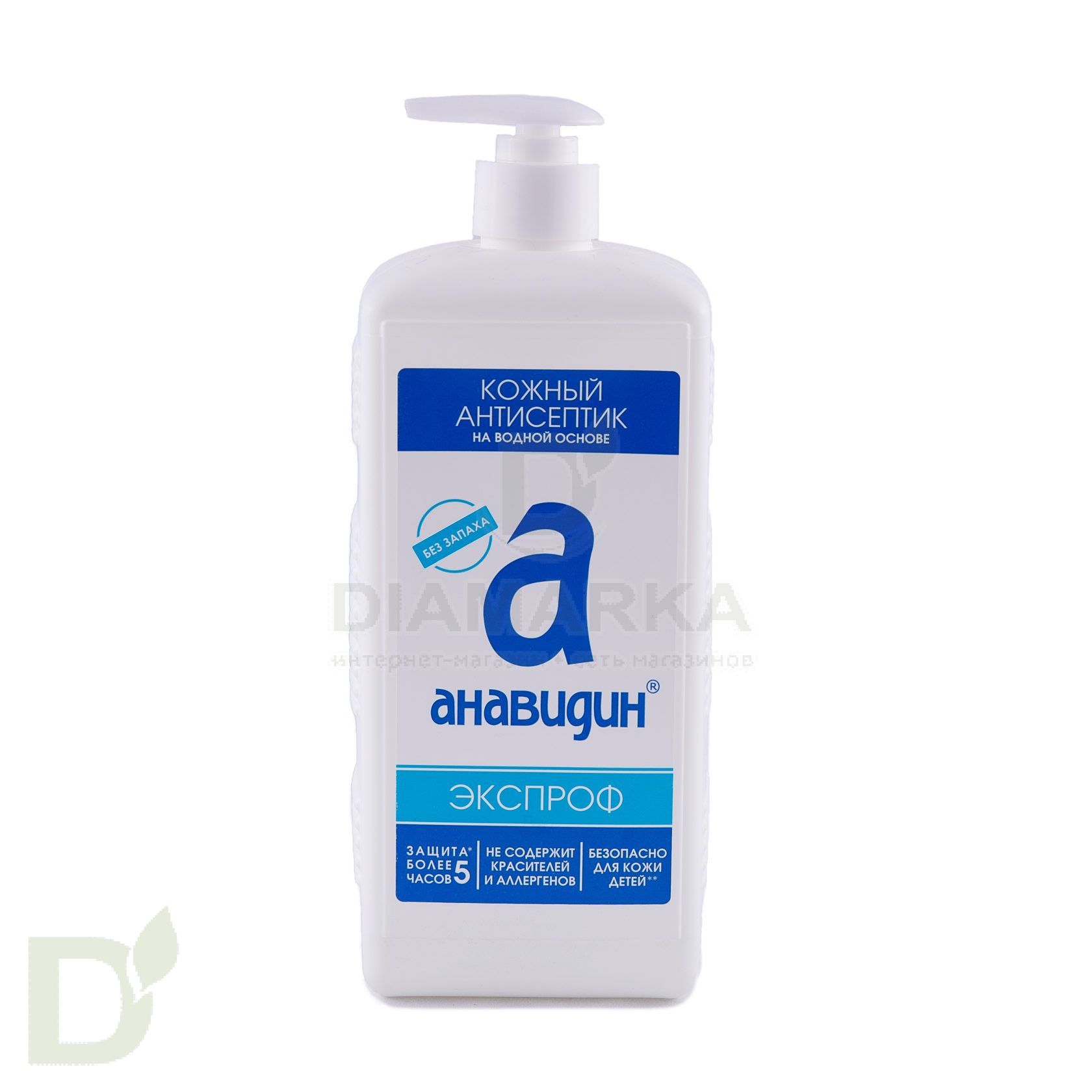 Кожный Антисептик Анавидин-Экспроф 1л. с помповым-дозатором