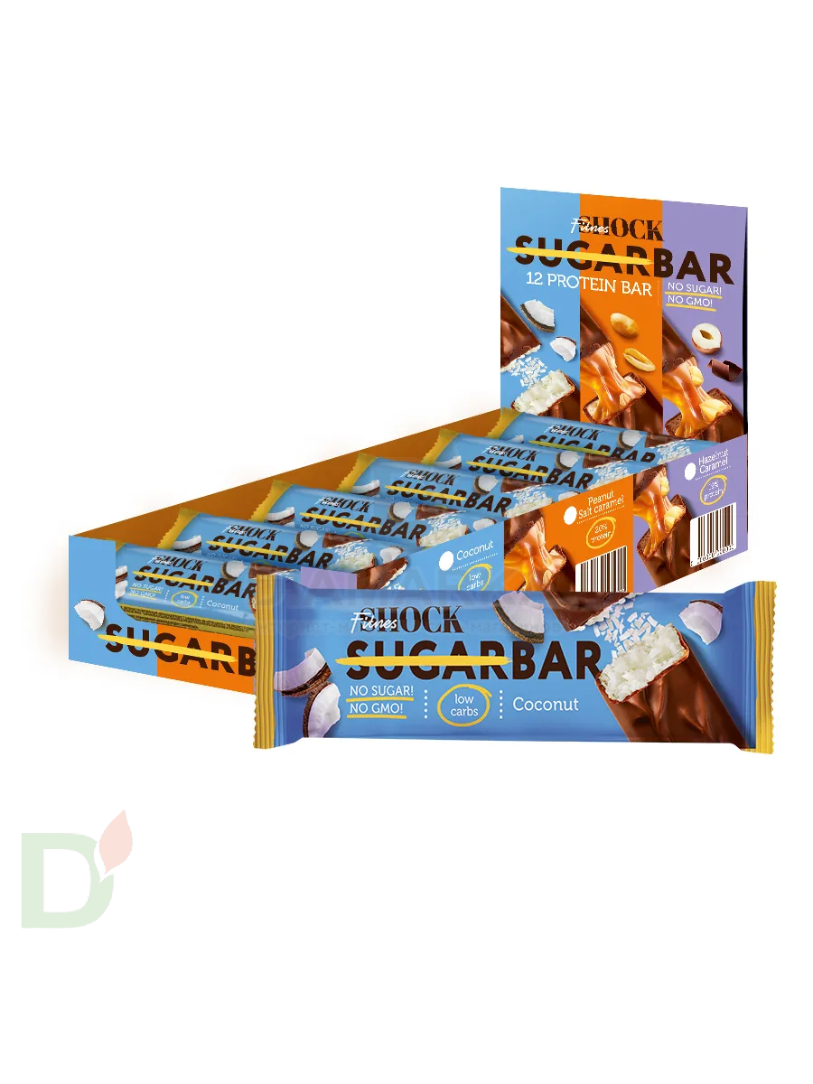 Батончик протеиновый FitnesShock Кокос 50гр. в Туле