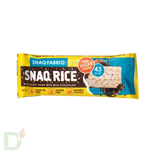 Батончик Snaq Fabriq рисовый глазированный молочным шоколадом, 10гр в Туле