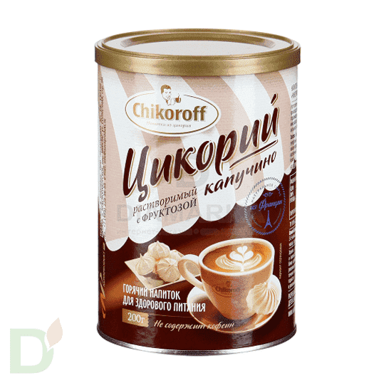 Капучино из цикория Chikoroff с фруктозой, 200г