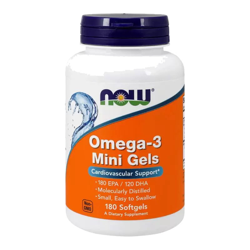 Витамины NOW Омега-3, дополнительный источник ПНЖК, 180EPA/120DHA, 180 шт в Туле