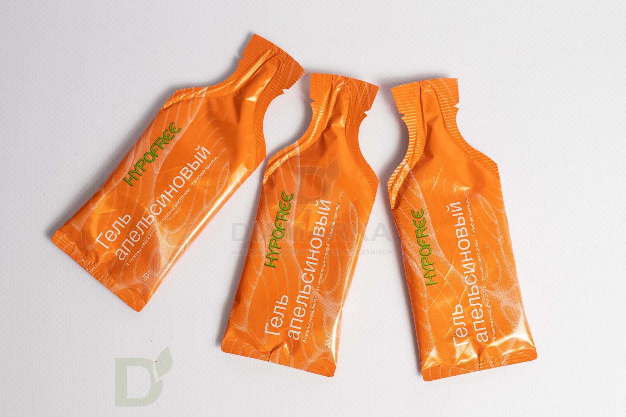 Гель HYPOFREE 1ХЕ Апельсин, мягкая упаковка, 10 саше по 30мл в Туле