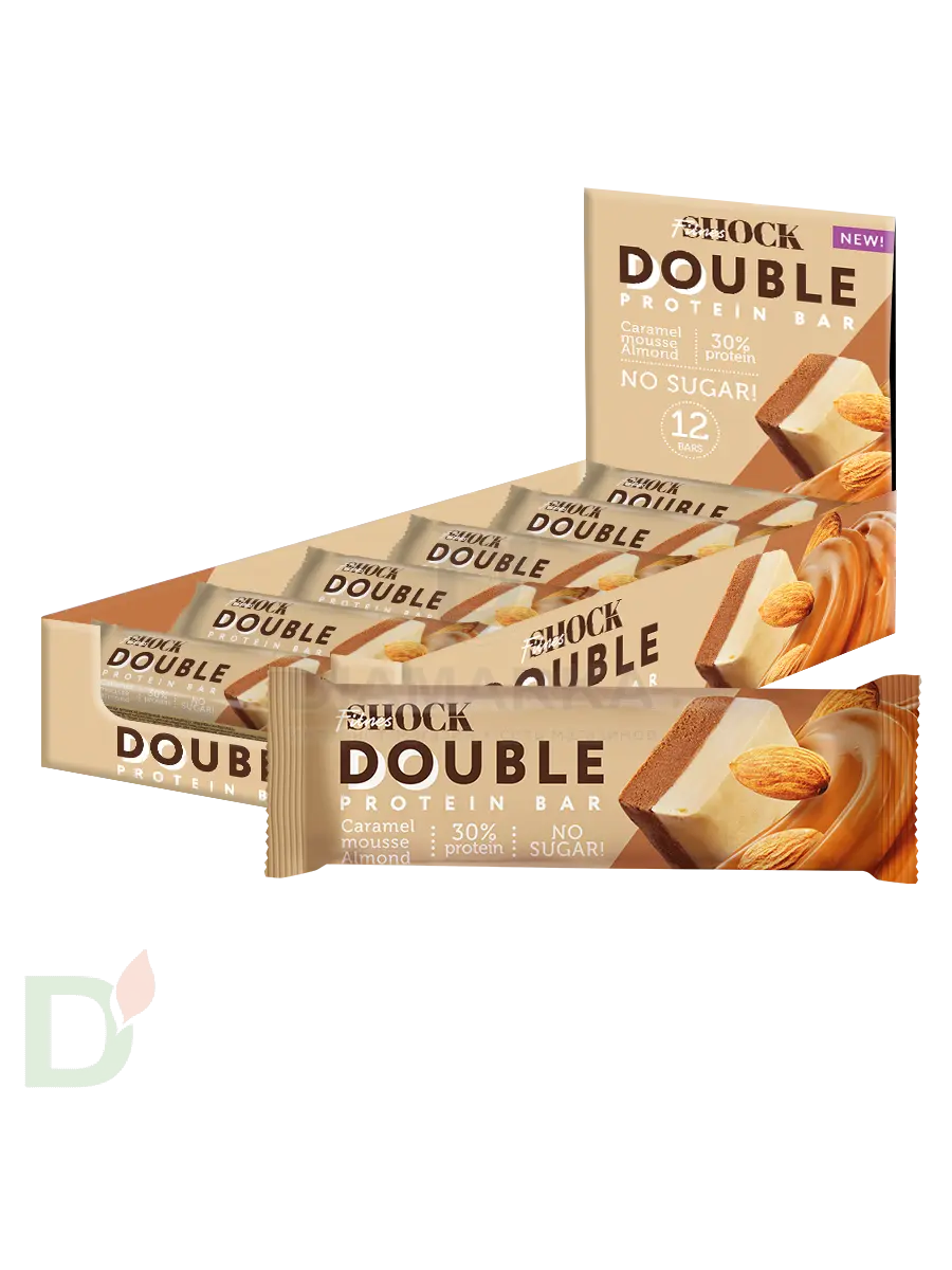 Батончик протеиновый FitnesShock Карамельный мусс с миндалем 40гр. в Туле