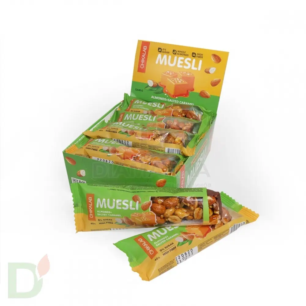 Батончик мюсли CHIKALAB миндальный с соленой карамелью 40 гр. в Туле