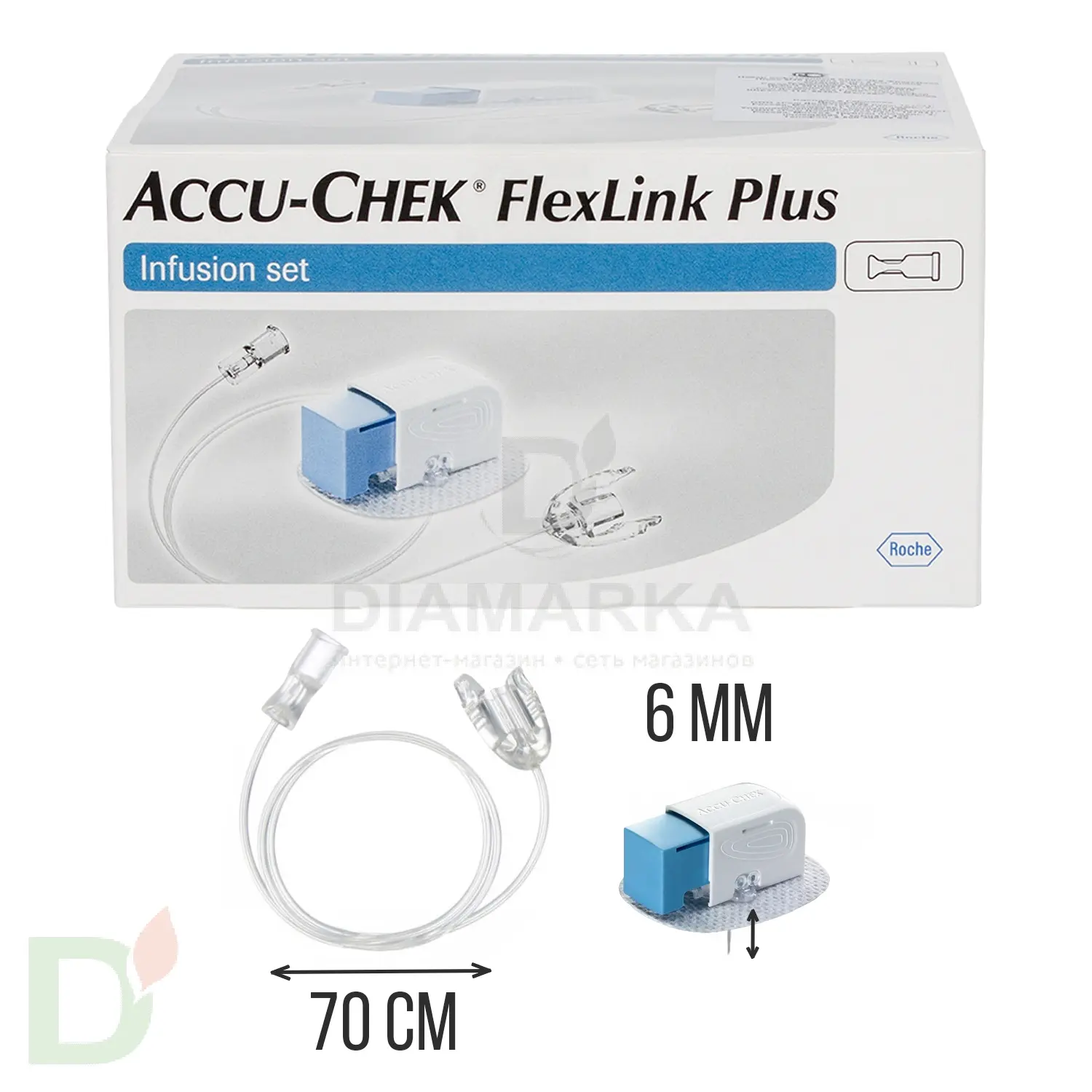 Акку-Чек ФлексЛинк Плюс 6/70, инфузионный набор, 1 шт. в Туле