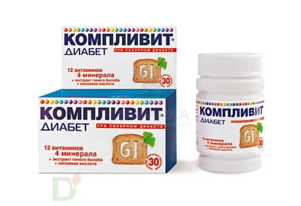 Витамины Компливит® Диабет, 30 табл. в Туле