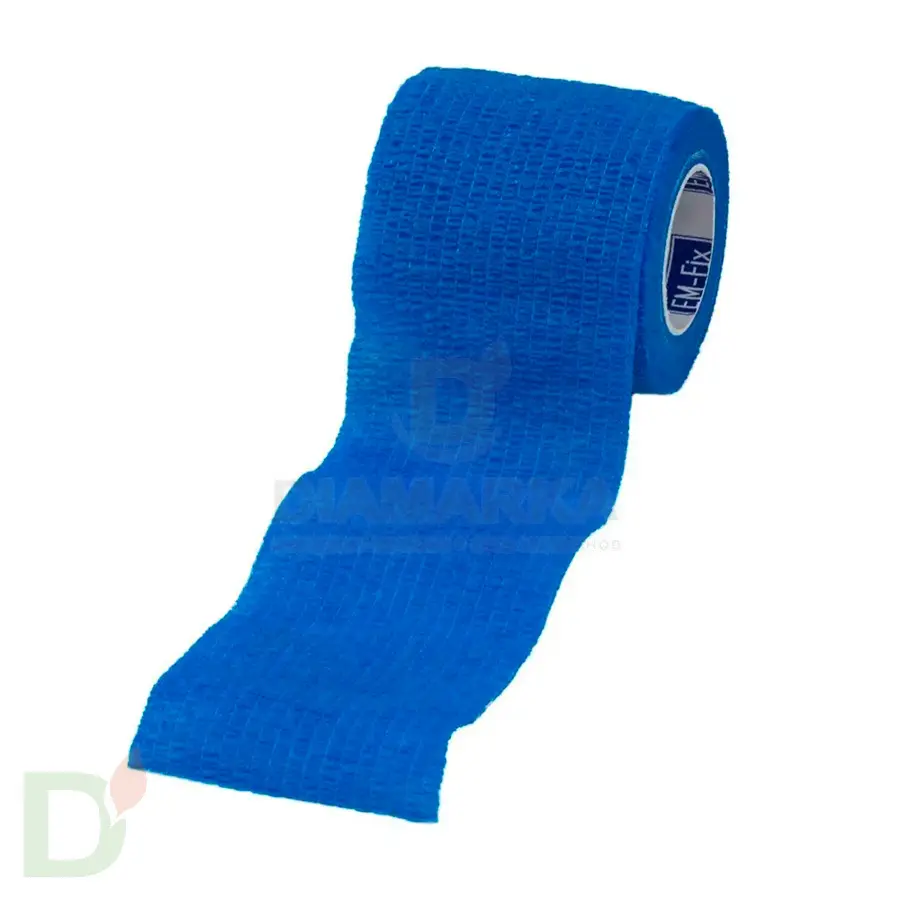 Бинт эластичный когезивный EM-fix krep Синий, 5 см х 4,5 м в Туле