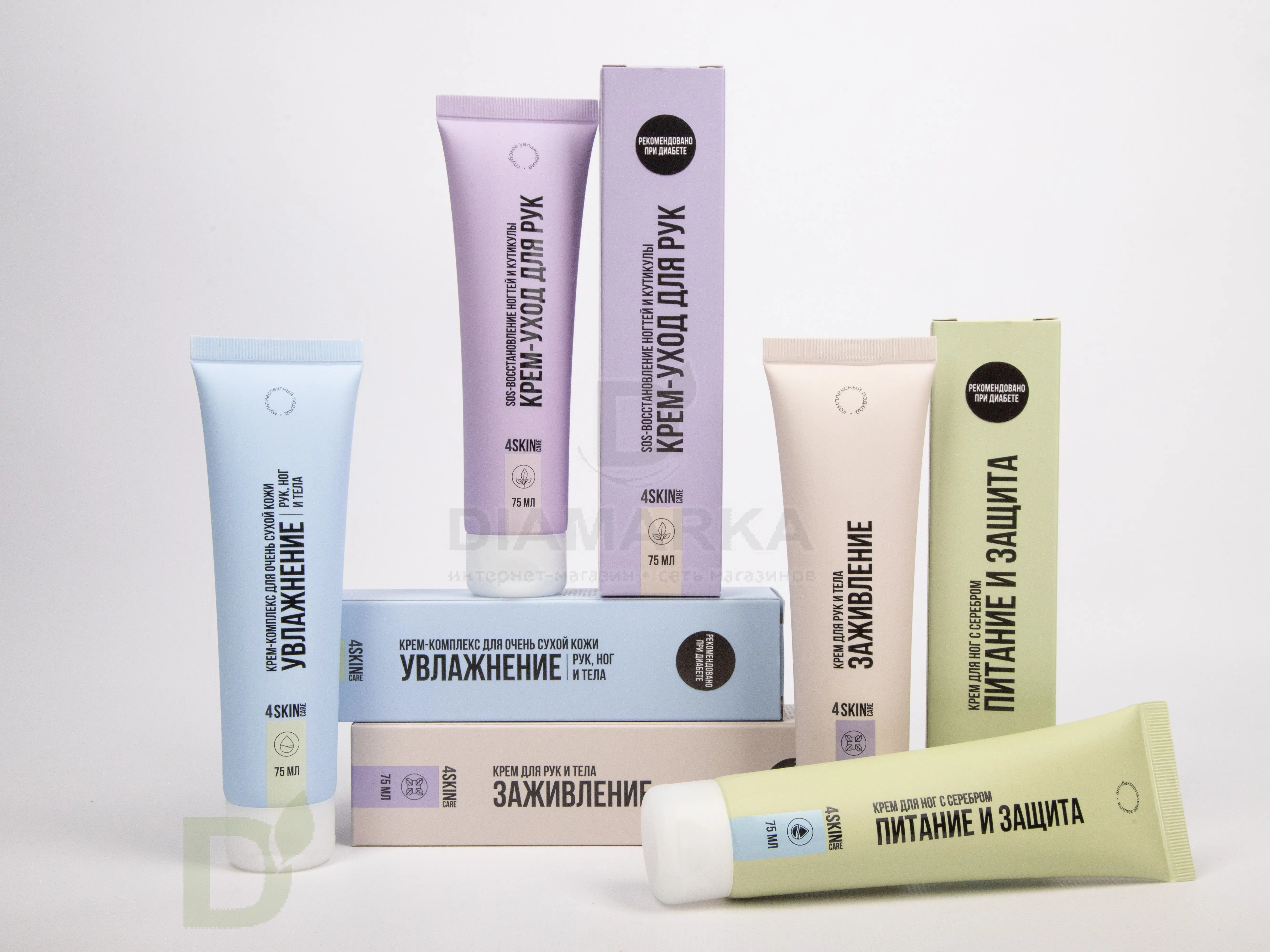 Крем 4SKINcare для рук и тела Заживление, 75мл