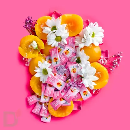 Леденцы освежающие Kiss Delice, Сочный персик, 50гр