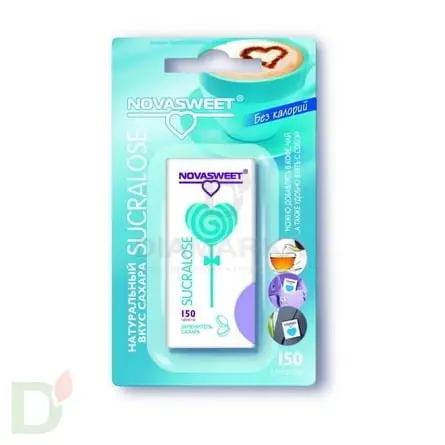 Подсластитель Сукралоза NOVASWEET, 150 таблеток