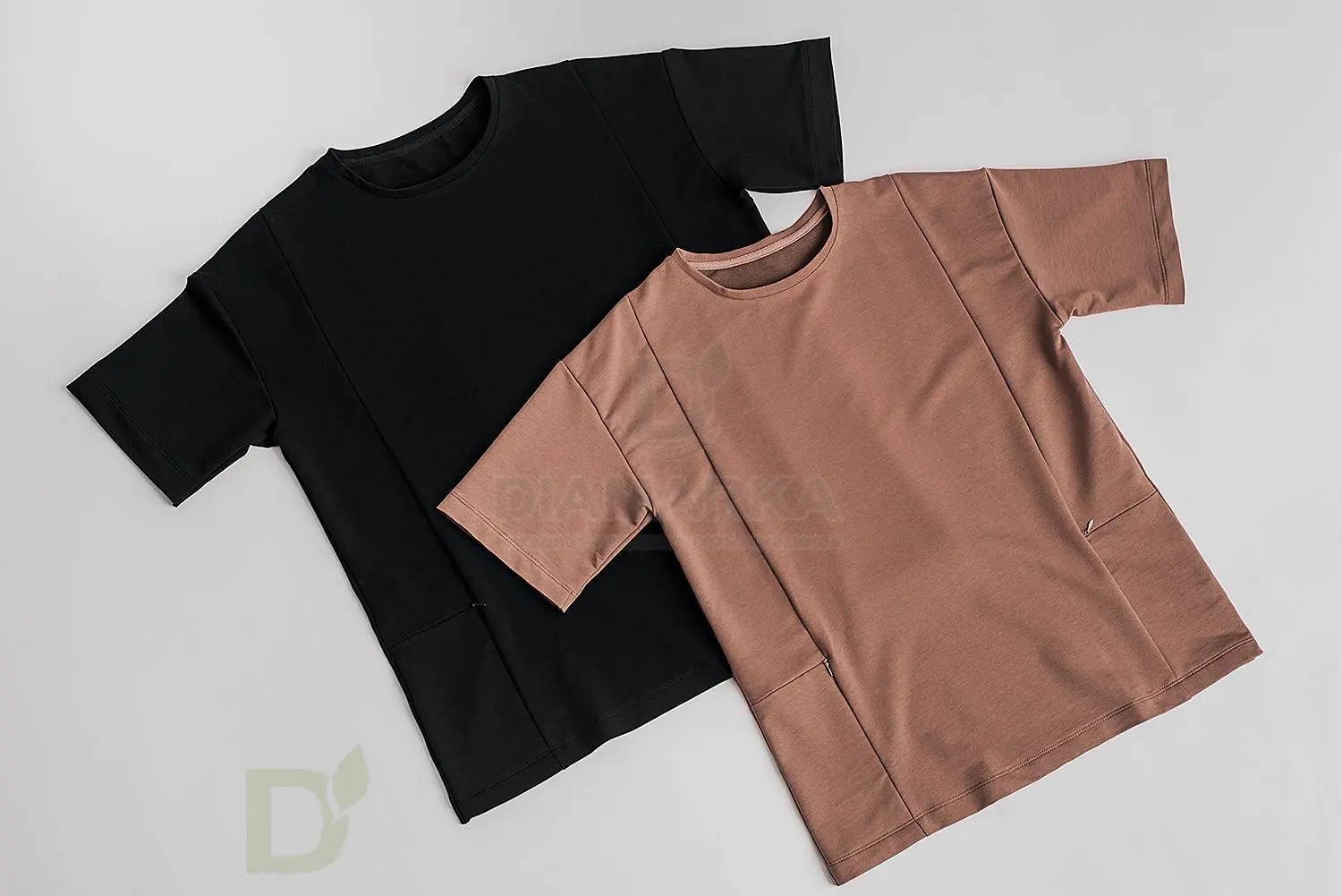 Футболка Pocket Stories для инсулиновой помпы Чёрная с 2мя карманами