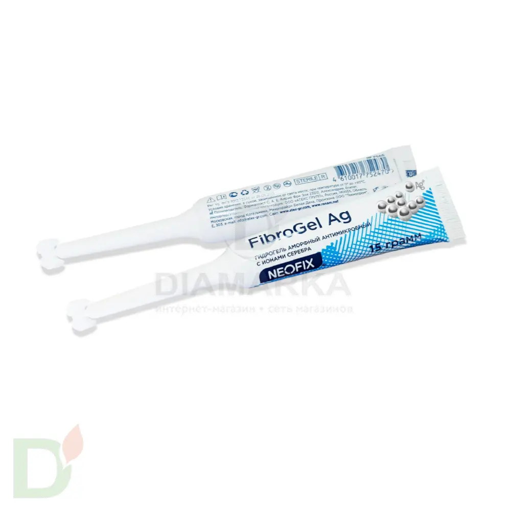 Гидрогель антимикробный NEOFIX FibroGel Fg с ионами серебра 15г в Туле