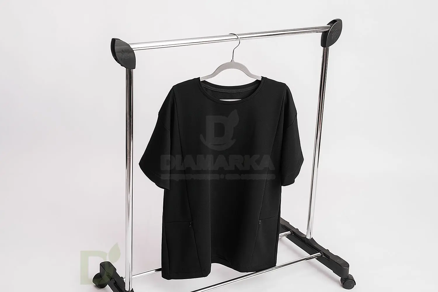 Футболка Pocket Stories для инсулиновой помпы Чёрная с 2мя карманами